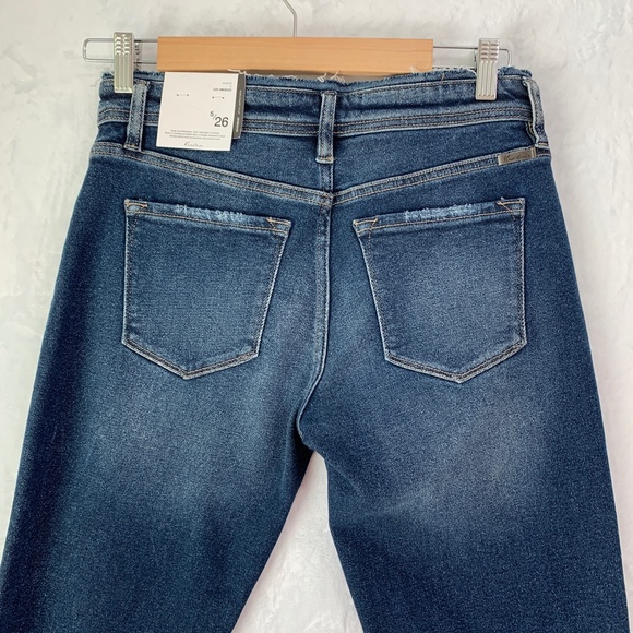 Kancan Filana Mid Rise Boyfriend Jeans Dark Wash Size 26 - Picture 7 of 14
